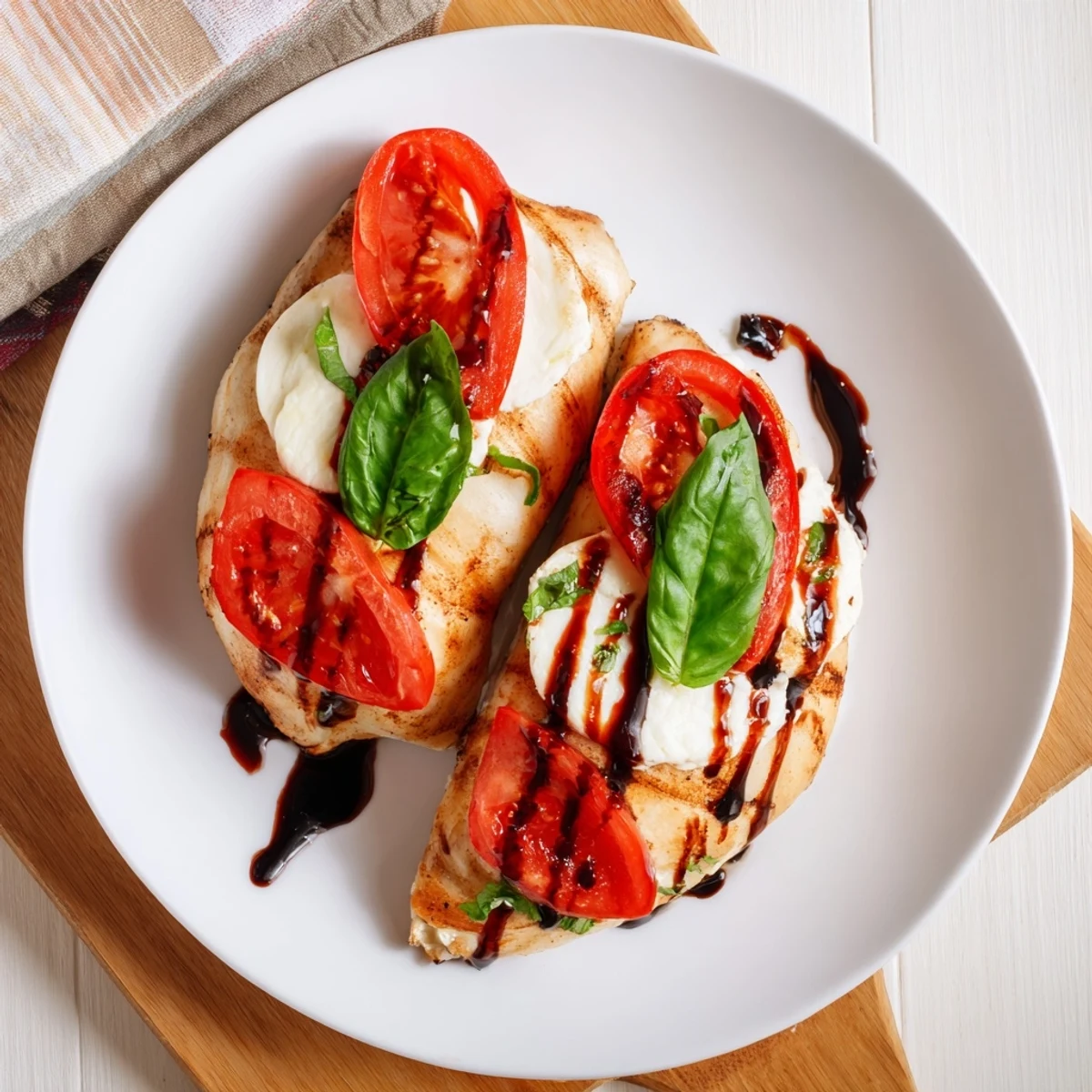 Caprese stuffed chicken breast
