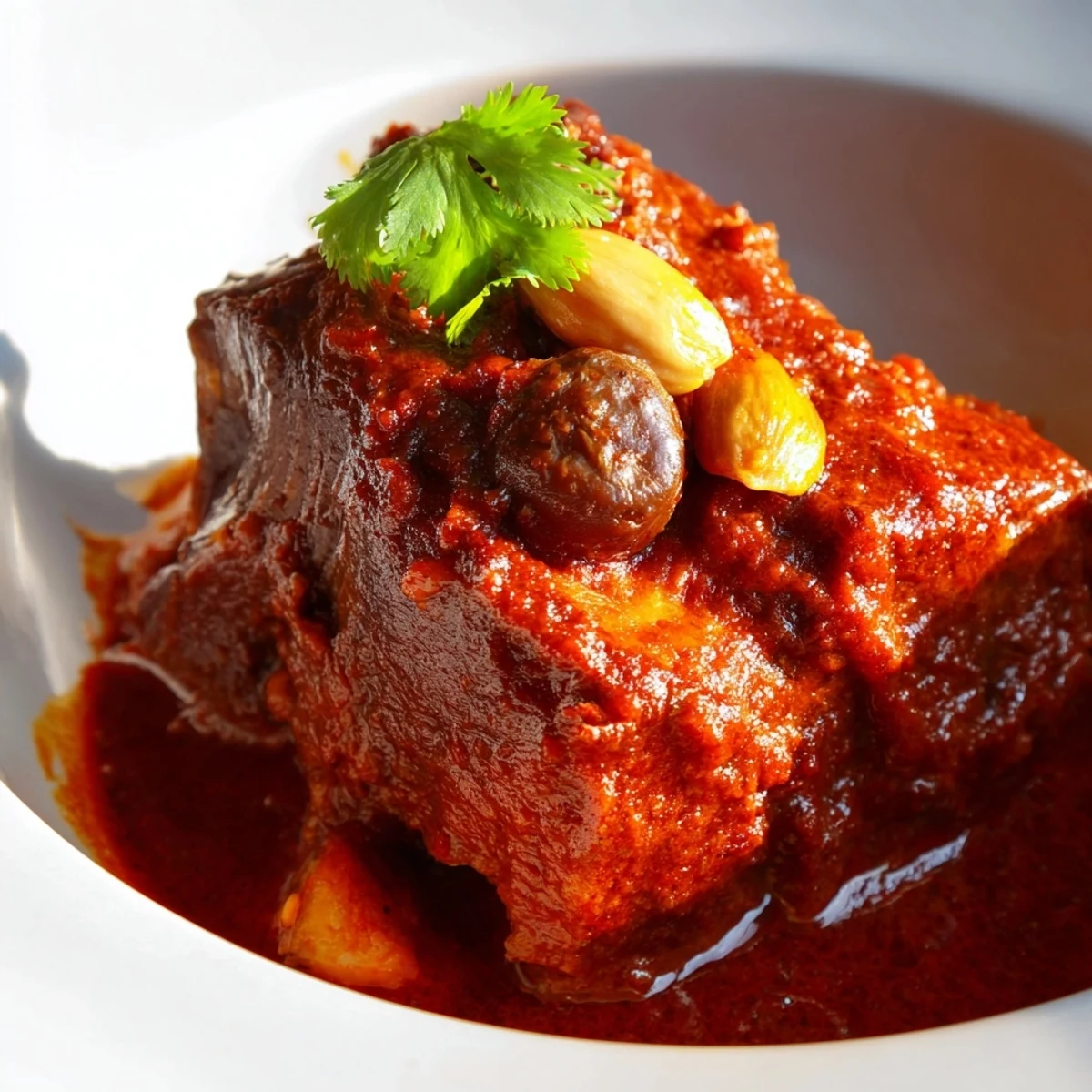 Slow-cooked lamb tagine with prunes, fork-tender and served over fluffy couscous with toasted almonds.