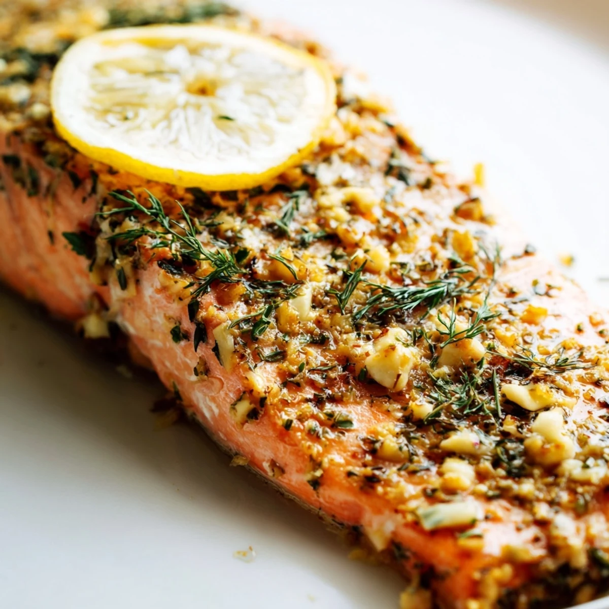 Tender Baked Salmon Fillet flaking with a fork, served alongside roasted asparagus and rice for a complete dinner.