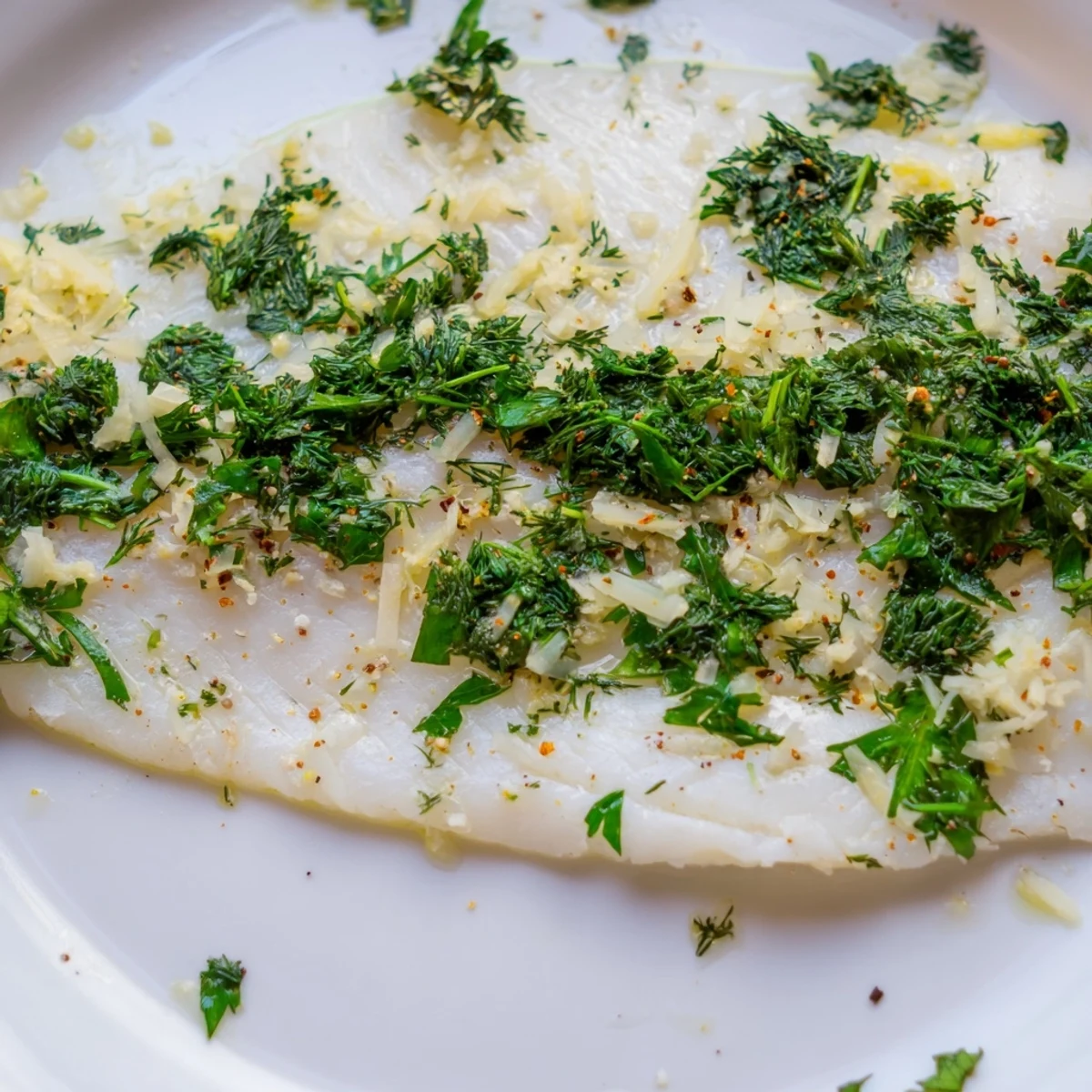Aromatic Baked Tilapia with Fresh Herbs and Lemon, baked with olive oil and lemon slices, perfect for a healthy weeknight dinner.