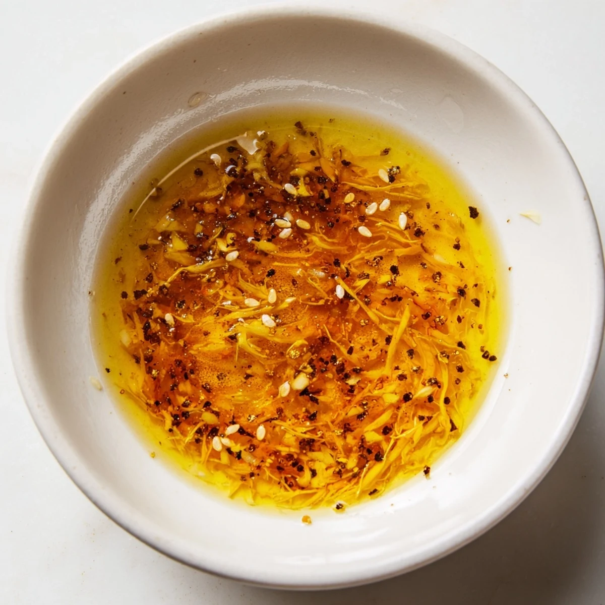 Freshly grated ginger and garlic make this Best Asian Coleslaw Dressing delicious.