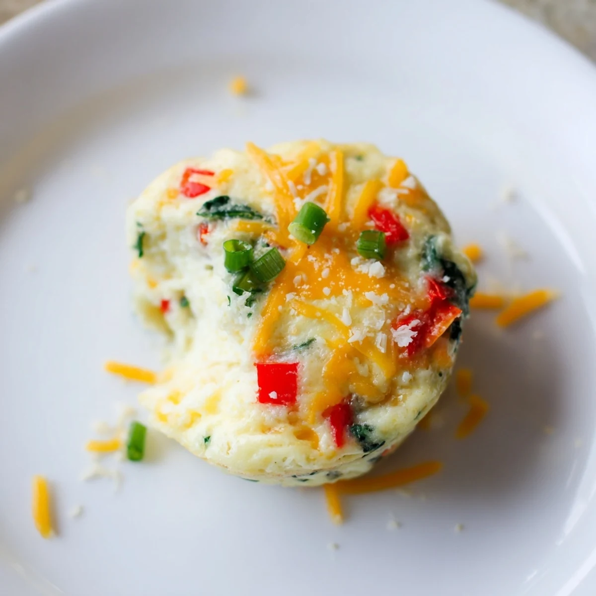 Freshly baked Cottage Cheese Egg Bites on a cooling rack, perfect for a high-protein breakfast on the go.