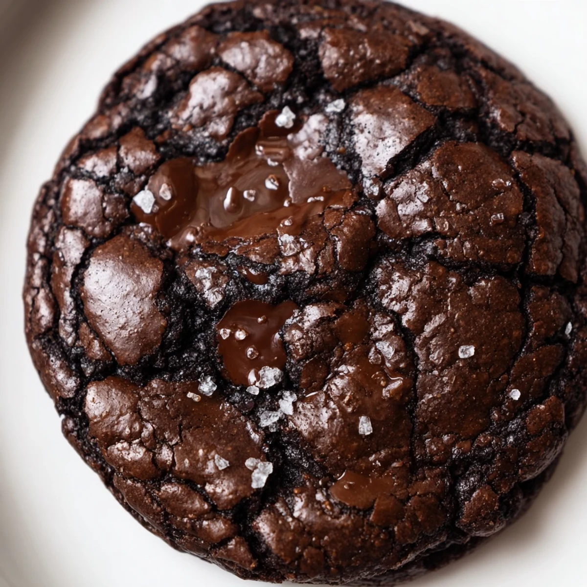 A close-up of decadent Gourmet Brownie Cookies revealing rich chocolate chips inside, paired with a tall glass of cold milk.