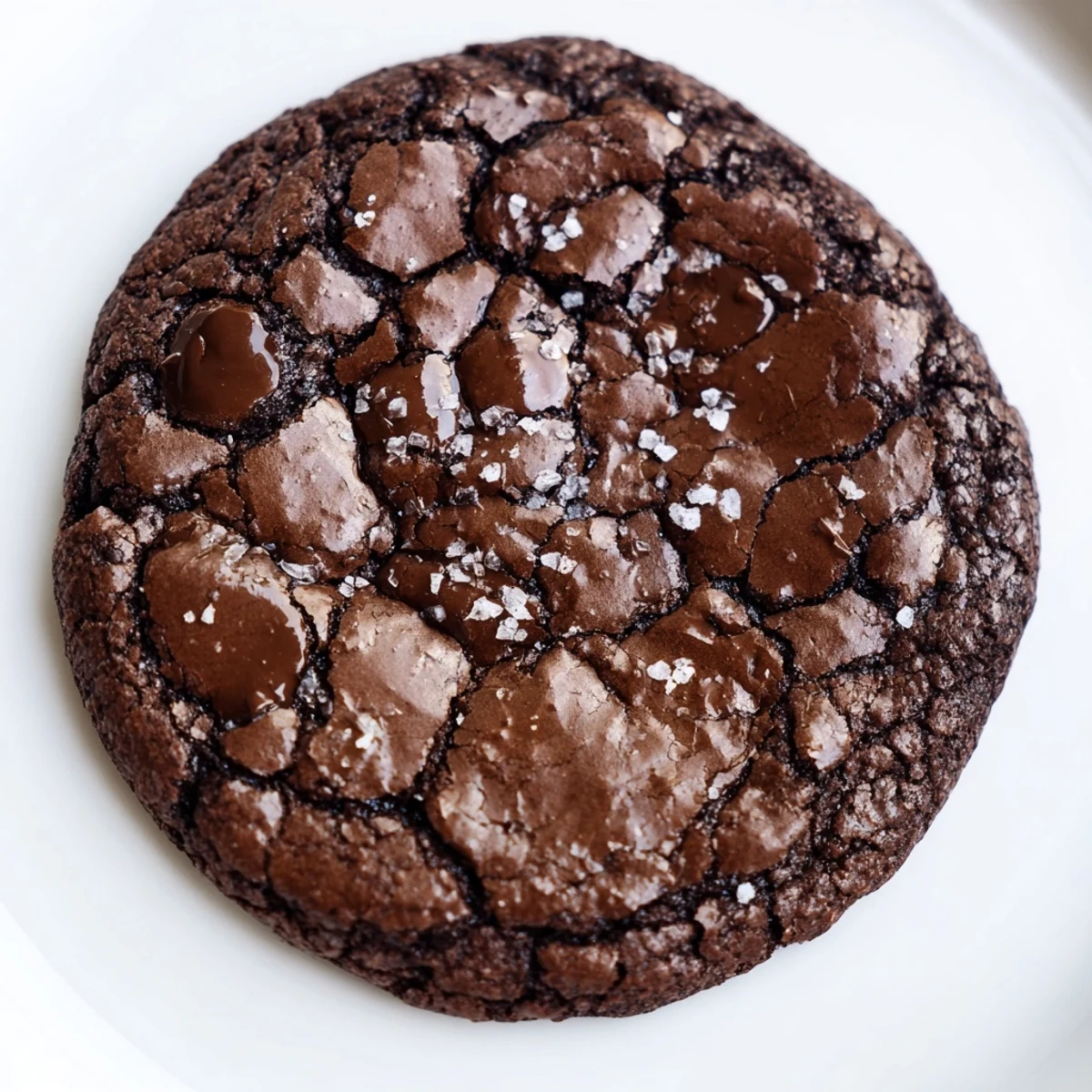 Stack of warm Gourmet Brownie Cookies with melted chocolate chunks, perfect for a cozy American-style dessert after dinner.