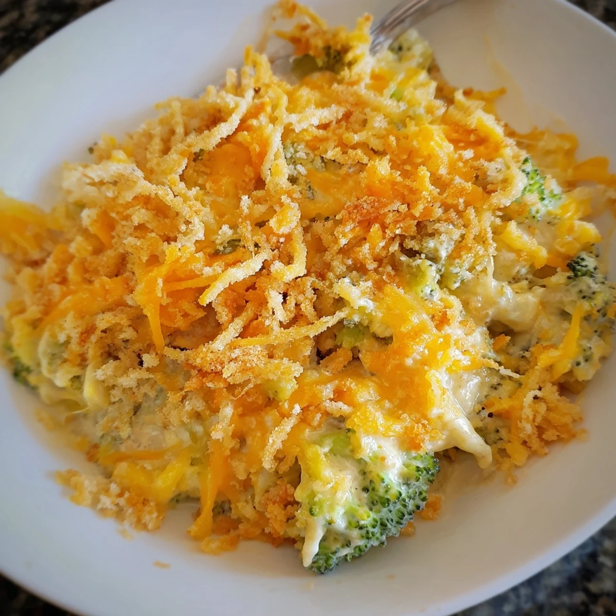 Warm Cheese Bake Broccoli Carrots served steaming beside roasted chicken or crusty bread.